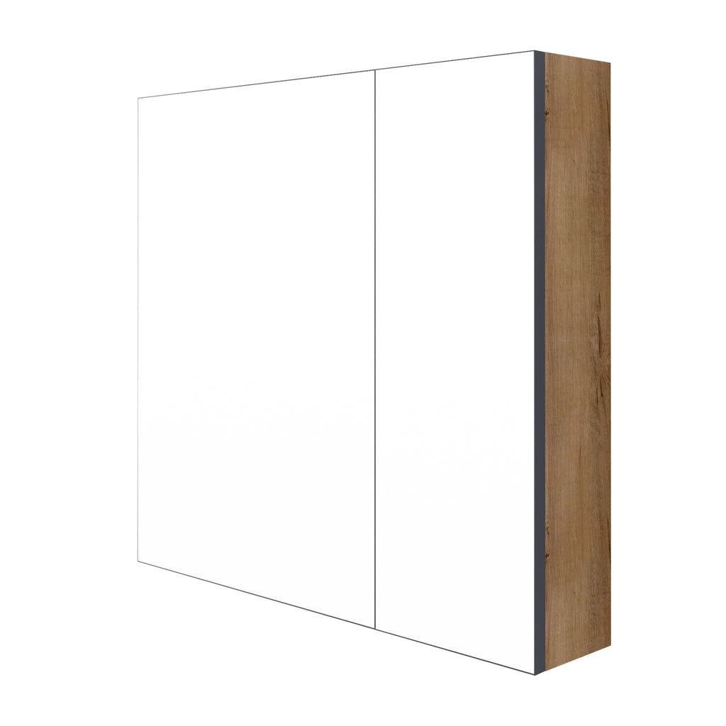 29.63" Wall Mounted Cabinet With Adjustable Shelves Storage Cabinet For Bathroom - Imitative Oak
