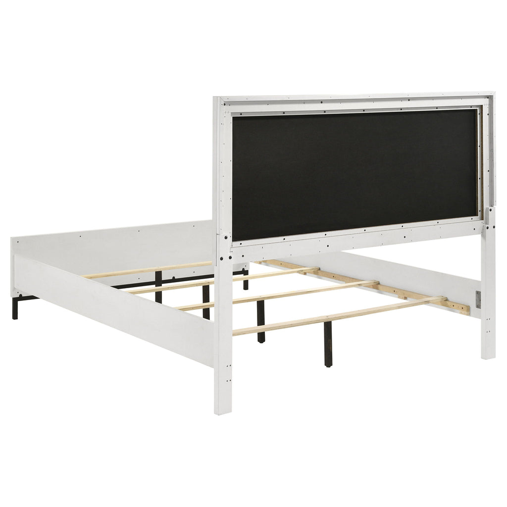 Taraval - Panel Bed With Upholstered Headboard