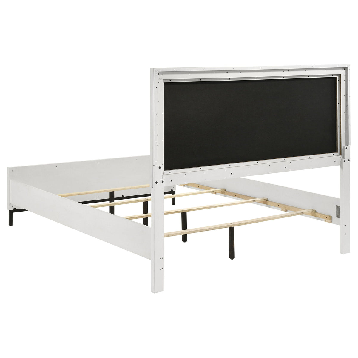 Taraval - Panel Bed With Upholstered Headboard