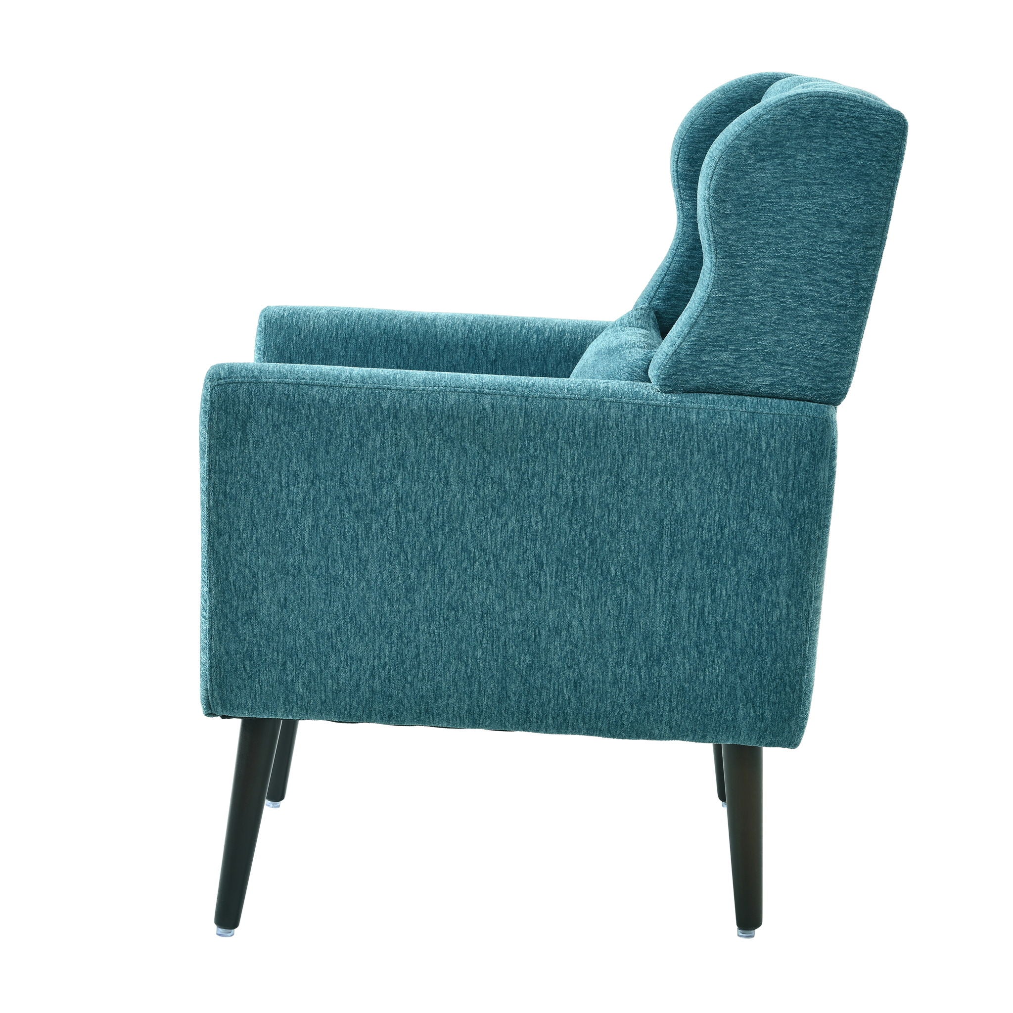Modern Accent Chair Upholstered Foam Filled Living Room Chairs Comfy Reading Chair Mid-Century Modern Chair With Fabric Lounge Arm Chairs Armchair For Living Room Bedroom
