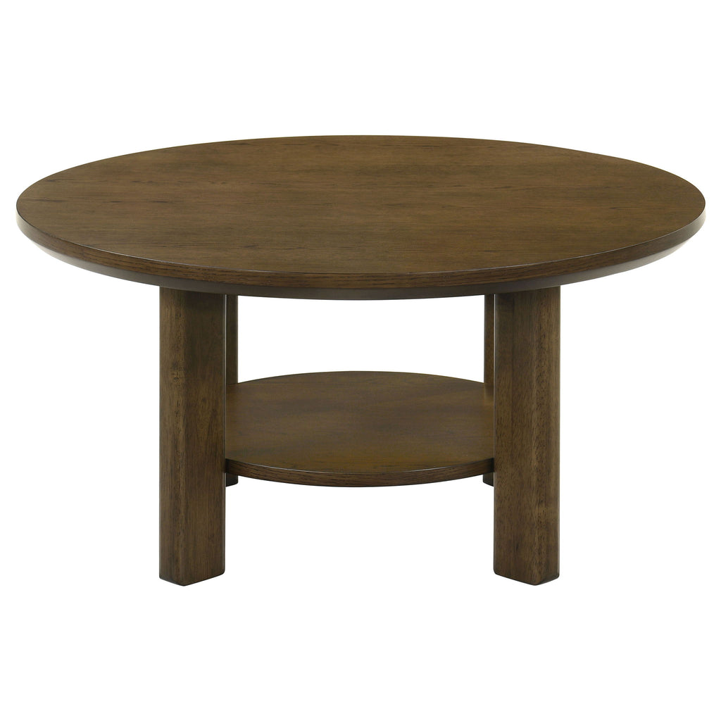 Crispin - Round Table With Lower Shelf