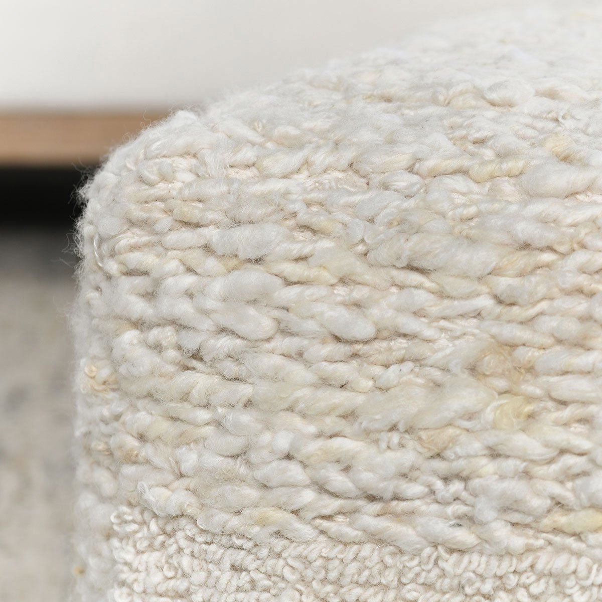 Sinclair - Pouf - Ivory