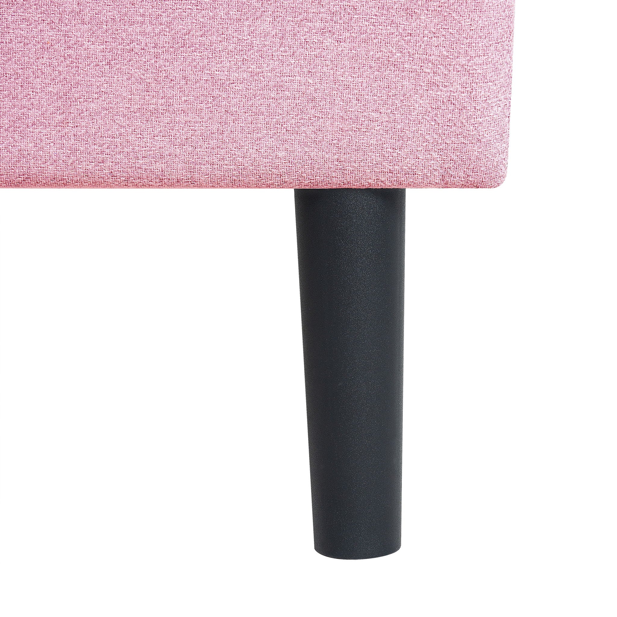 Modern Upholstered Platform Bed Frame With Button Tufted Fabric Headboard
