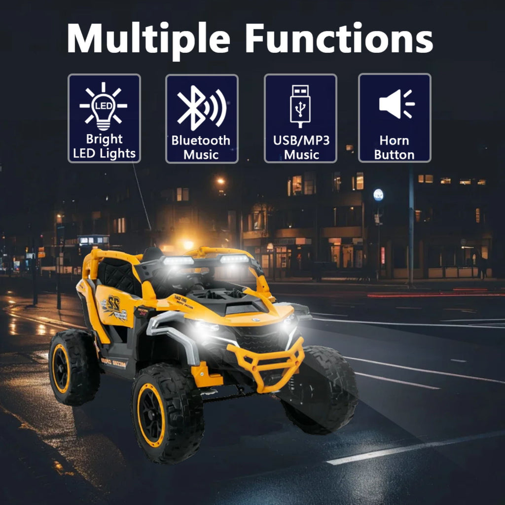 Ride On Kids Electric Truck With Remote Control, Front & Rear Suspension
