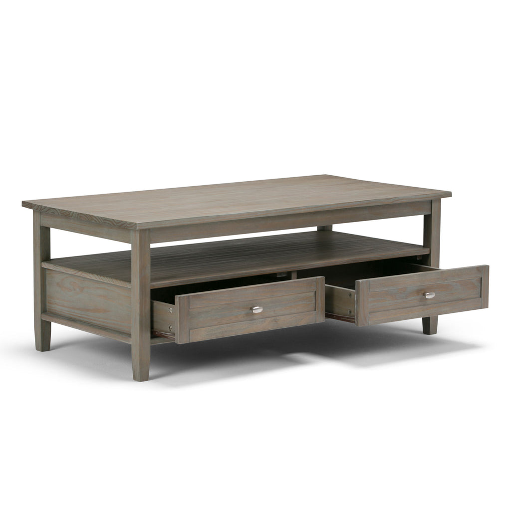 Warm Shaker - Coffee Table - Distressed Gray