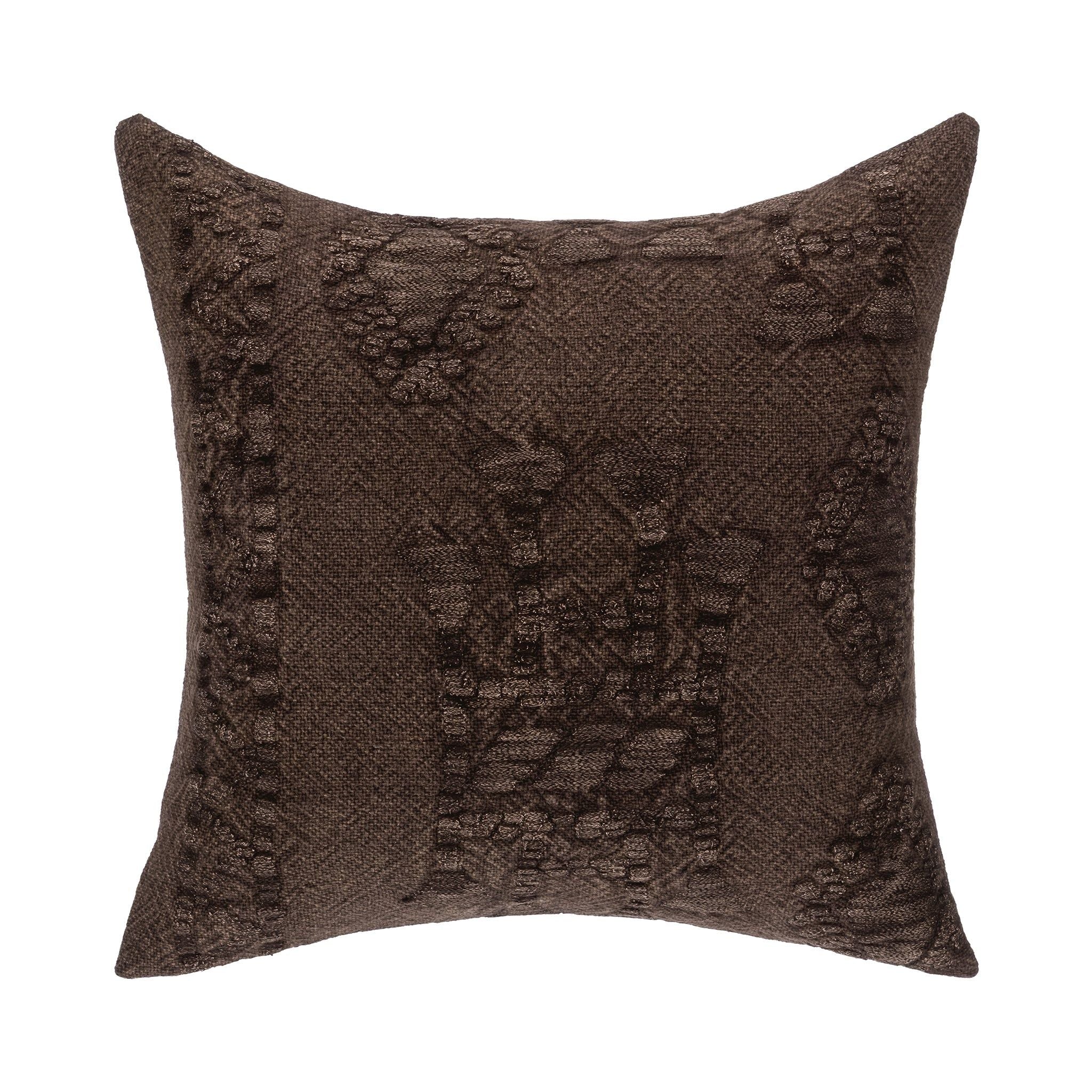 Abbey - 22" x 22"Pillow - Sierra Brown
