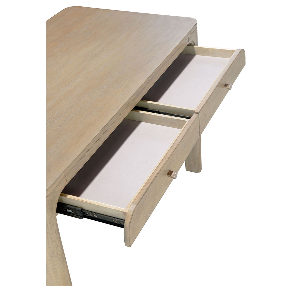 Flores - 2 Drawer Makeup Vanity Table - Mango Color