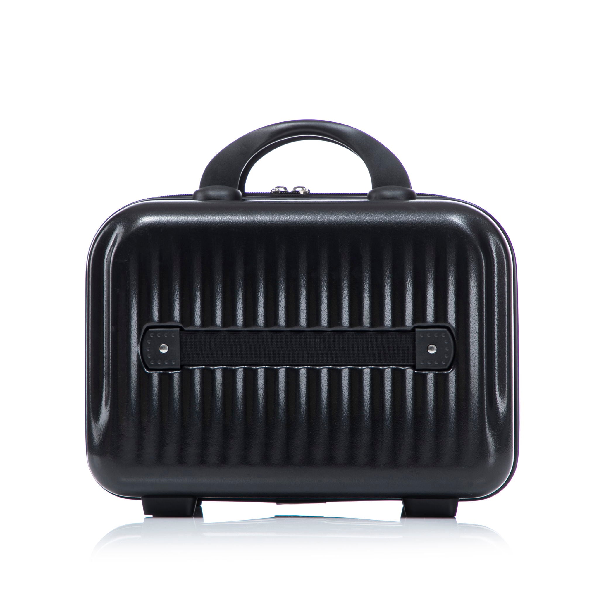 Luggage Set With Cosmetic Case, Combination Lock, Front Opening Design