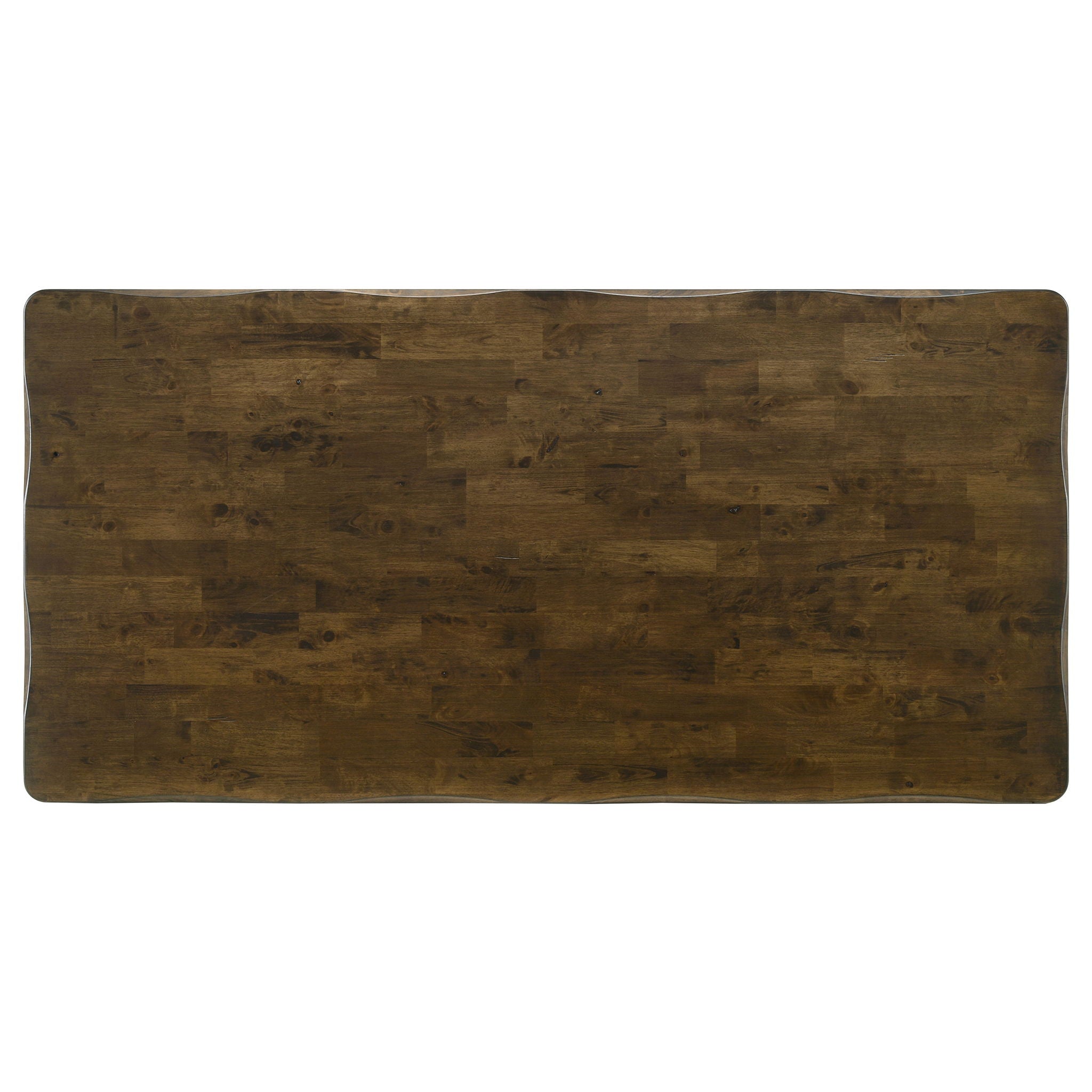 Carbon - Rectangular Dining Table With X Base Design - Brown