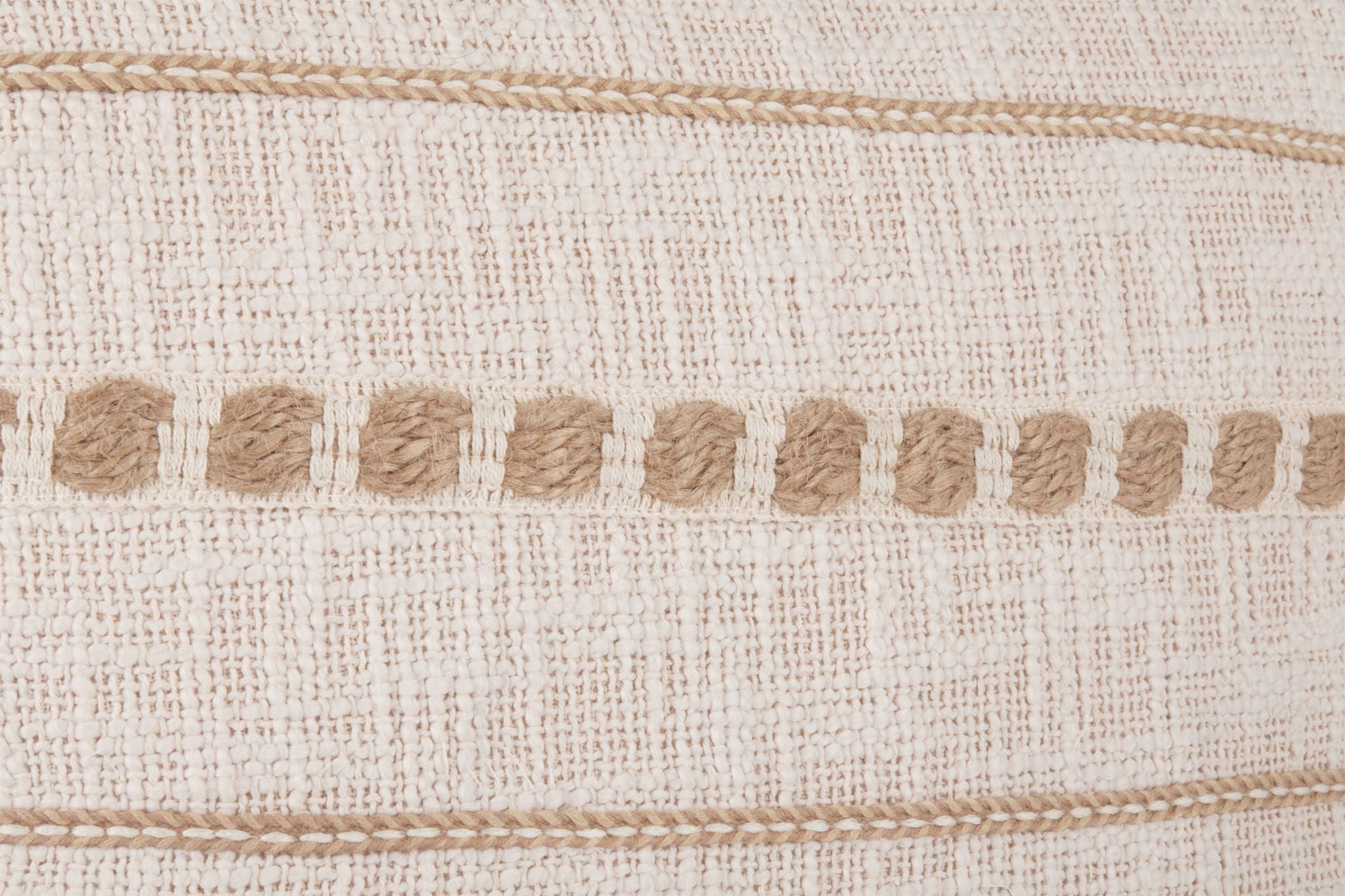 Lago - Pillow - Ivory / Natural