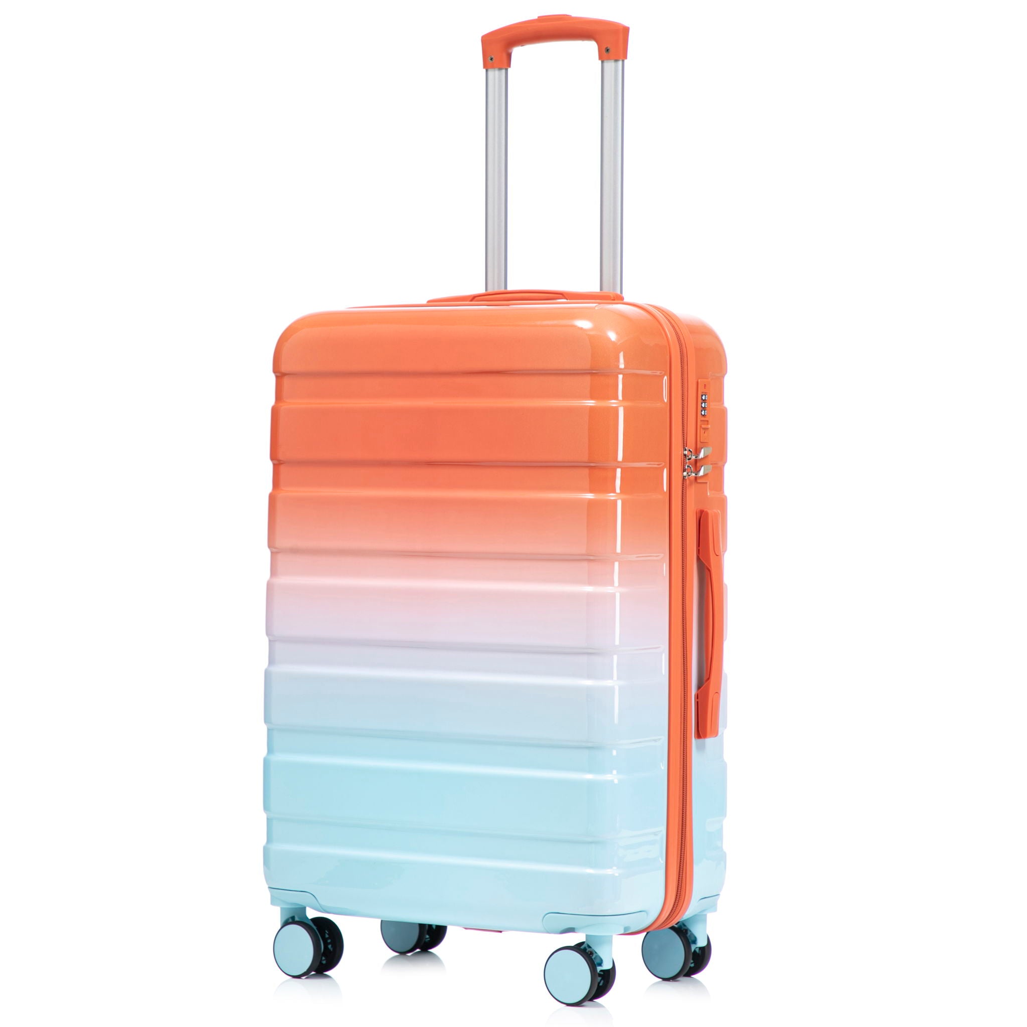 Luggage Set 20" /24" /28" With Combination Lock And Silent Wheels