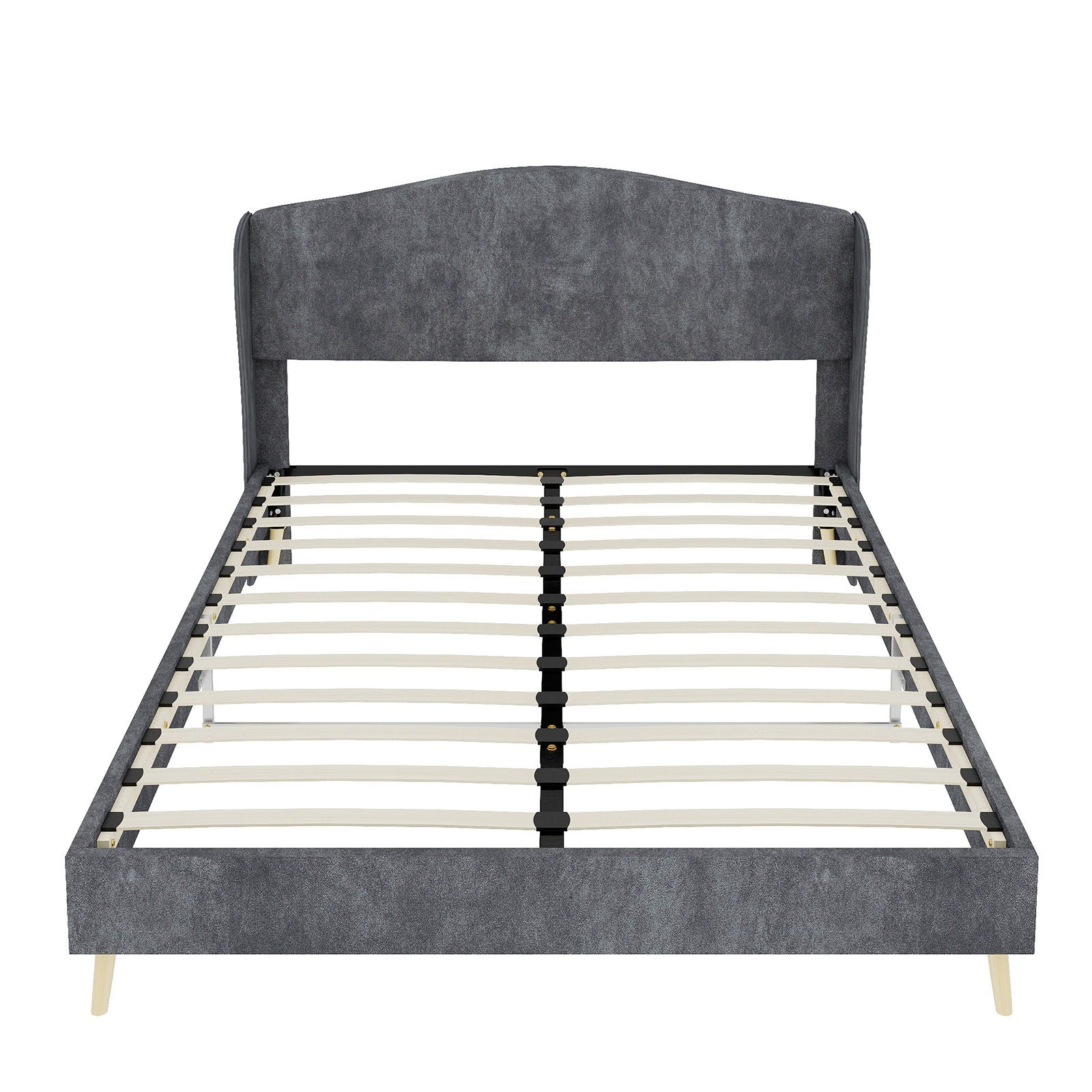 Upholstered Bed, Tufted Headboard, Comfortable Sleep