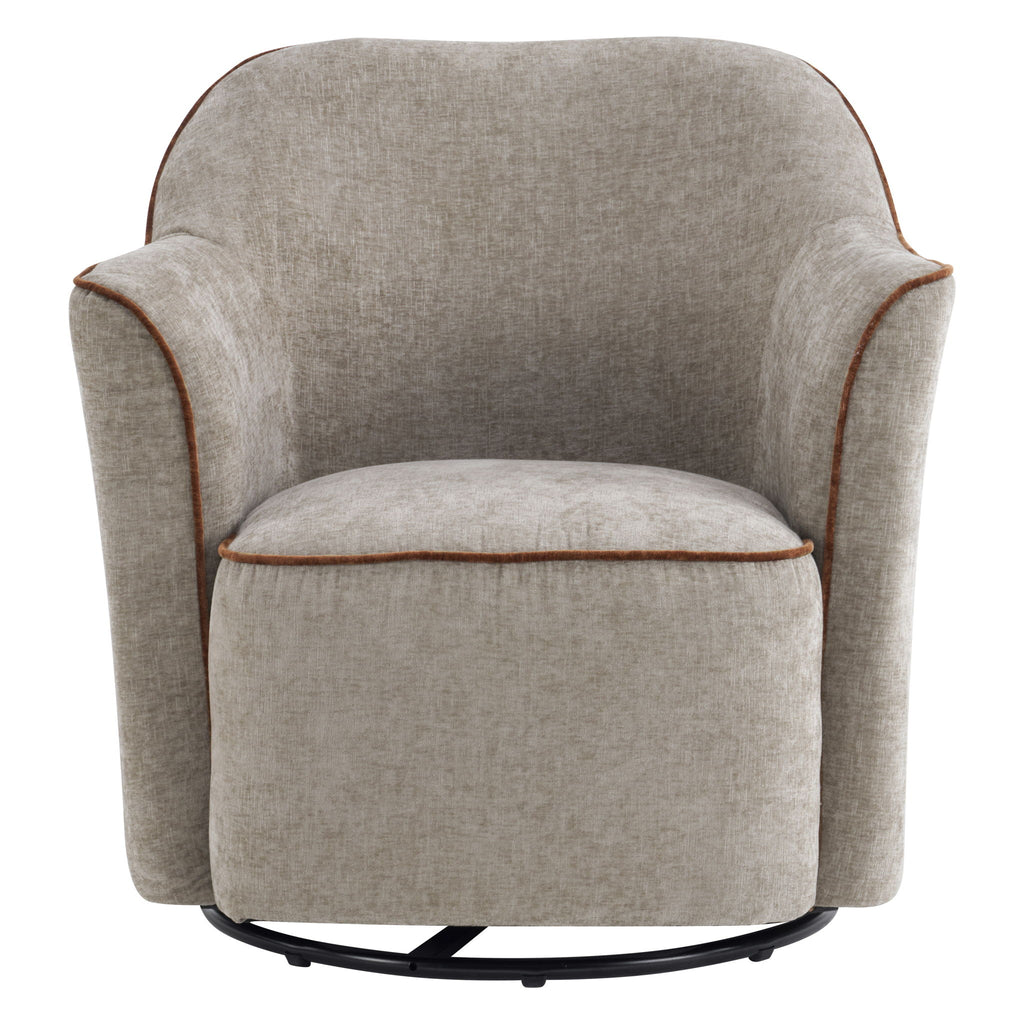 360° Swivel Accent Chair With Flared Arms