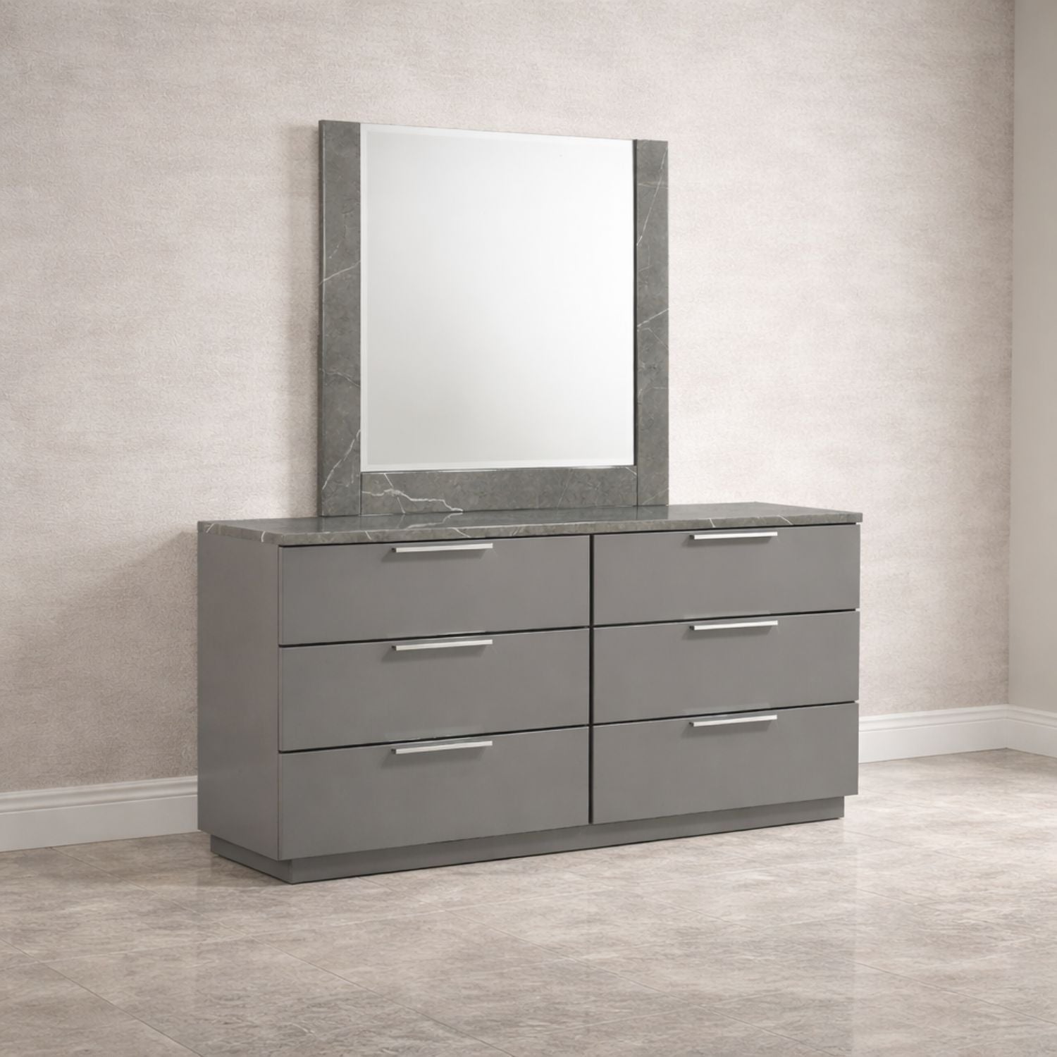 Elara - Dresser With Spacious Drawers - Gray