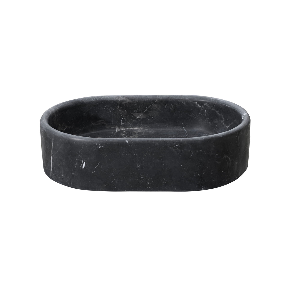 Vessel Sink, Oval Basin, Solid Above-Counter Vanity, Bowl For Master Bathroom - Dark Gray