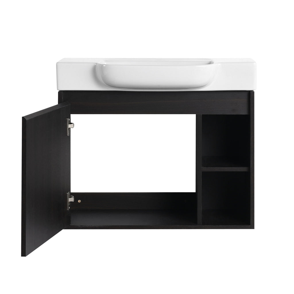 Wall Mounted Bathroom Vanity With Sink, Soft Close Door