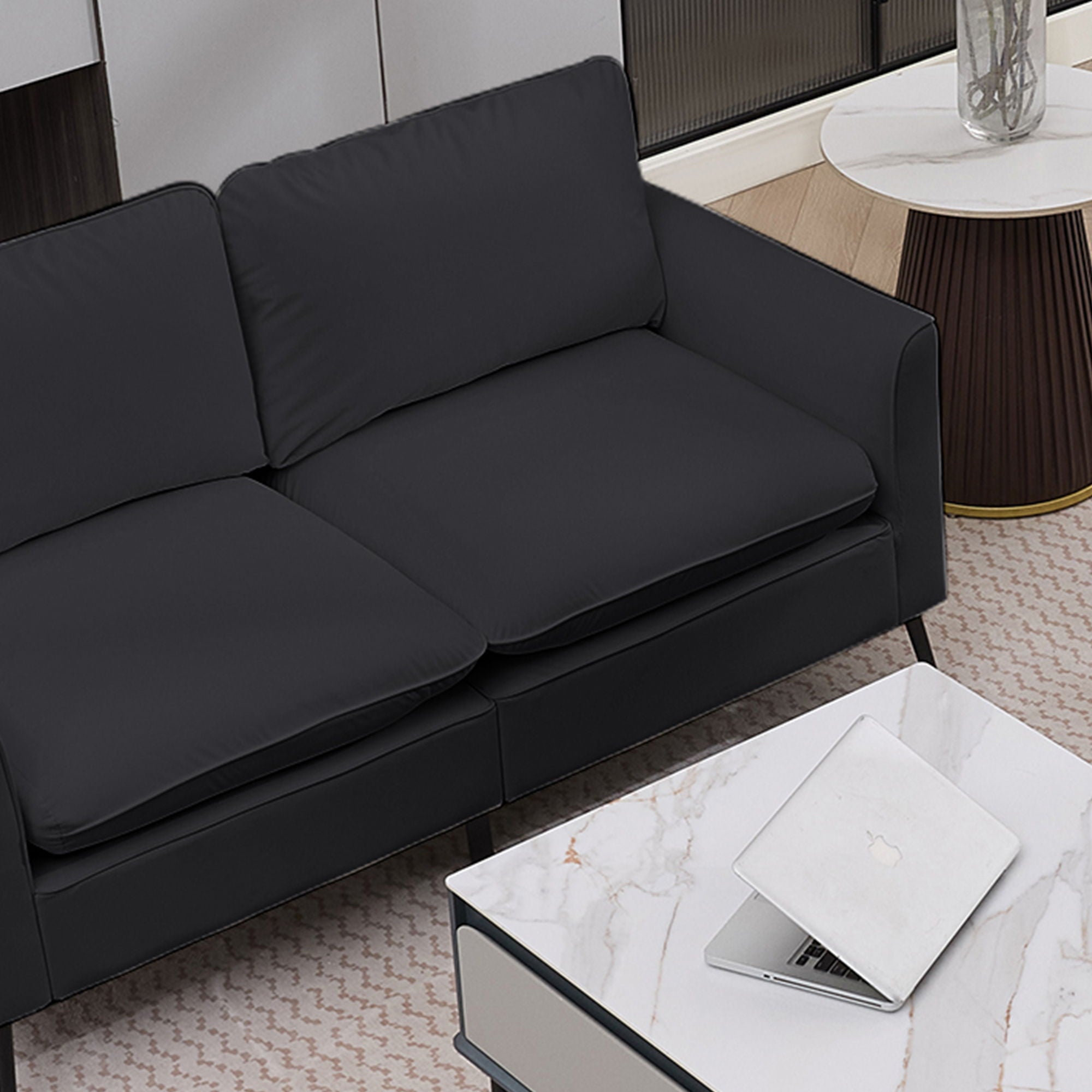 Upholstered Loveseat, For Living Room
