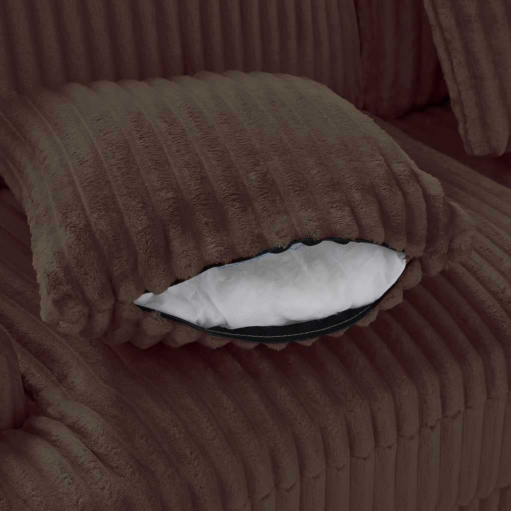 Oversized Sectional Sofa U - Shaped Sofa Couch Modern Sofa Upholstered In Soft With A Chaise Lounge For Living Room