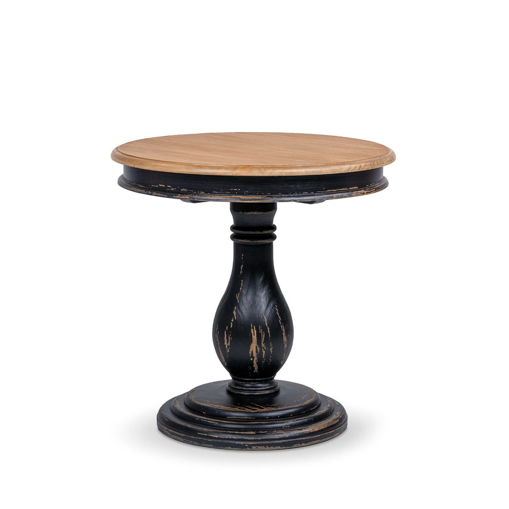 Winslow - Round Pedestal Side Table - Natural / Light Brown