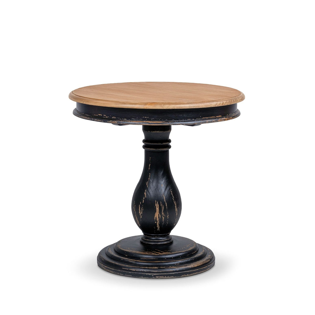 Winslow - Round Pedestal Side Table - Natural / Light Brown
