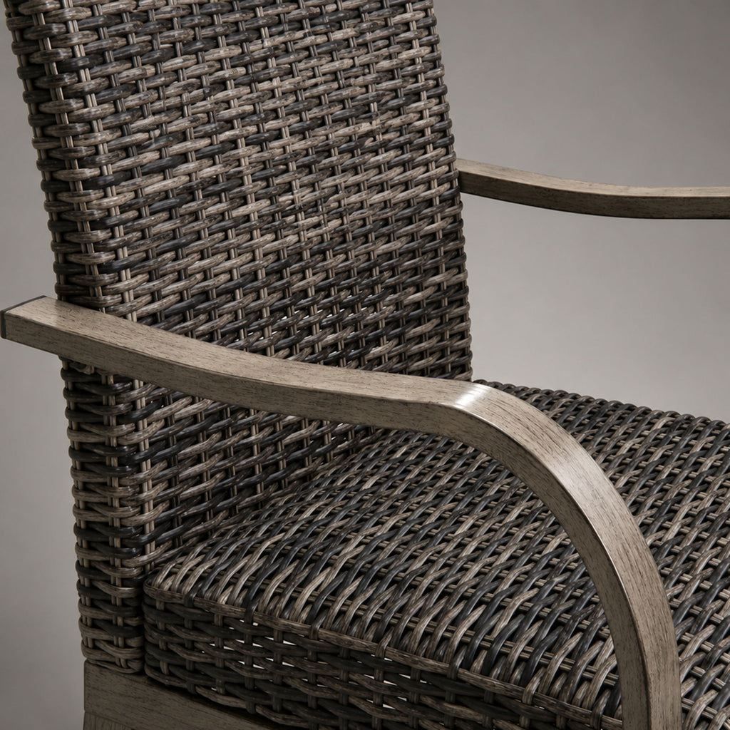 Outdoor Swivel Dining Chair (Set of 2) - Gray