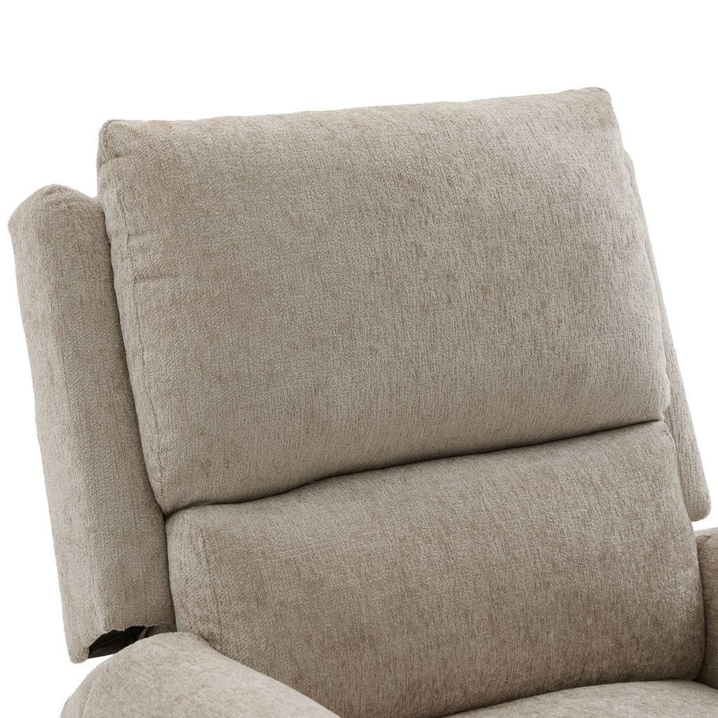 Manual Recliner Massage Chair With Swivel Rocker, 8 Massage Modes, Side Storage Pocket
