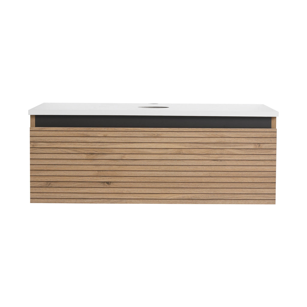 Wall Mounted Bathroom Vanity & 1 Soft Close Drawer (Excluding Sink)