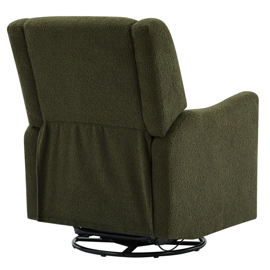 Wide Wingback Swivel Glider Rocker Recliner Chair