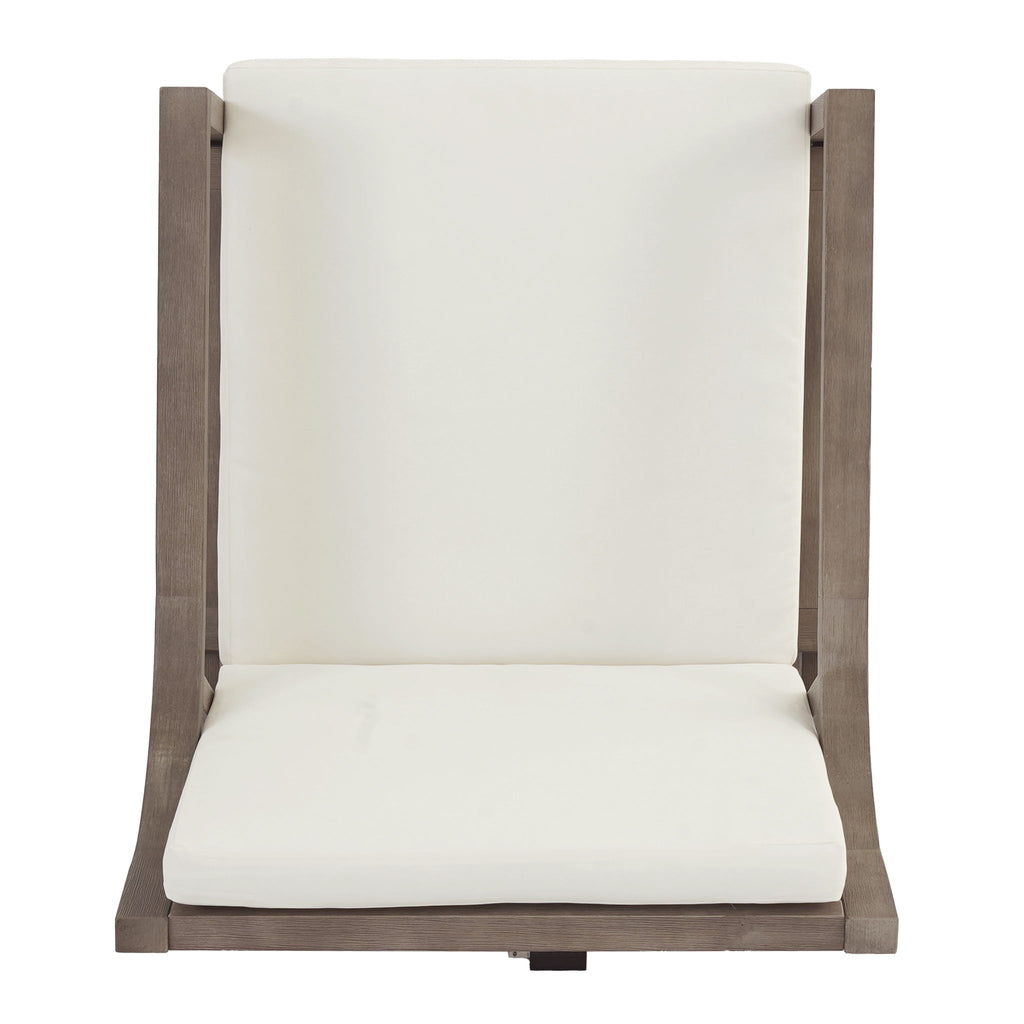 Outdoor Chair Set With Frame And Cushion For Patio - Brown