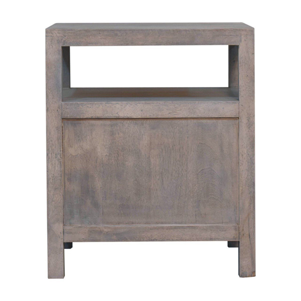 2 Drawer Open Bedside Table - Brown
