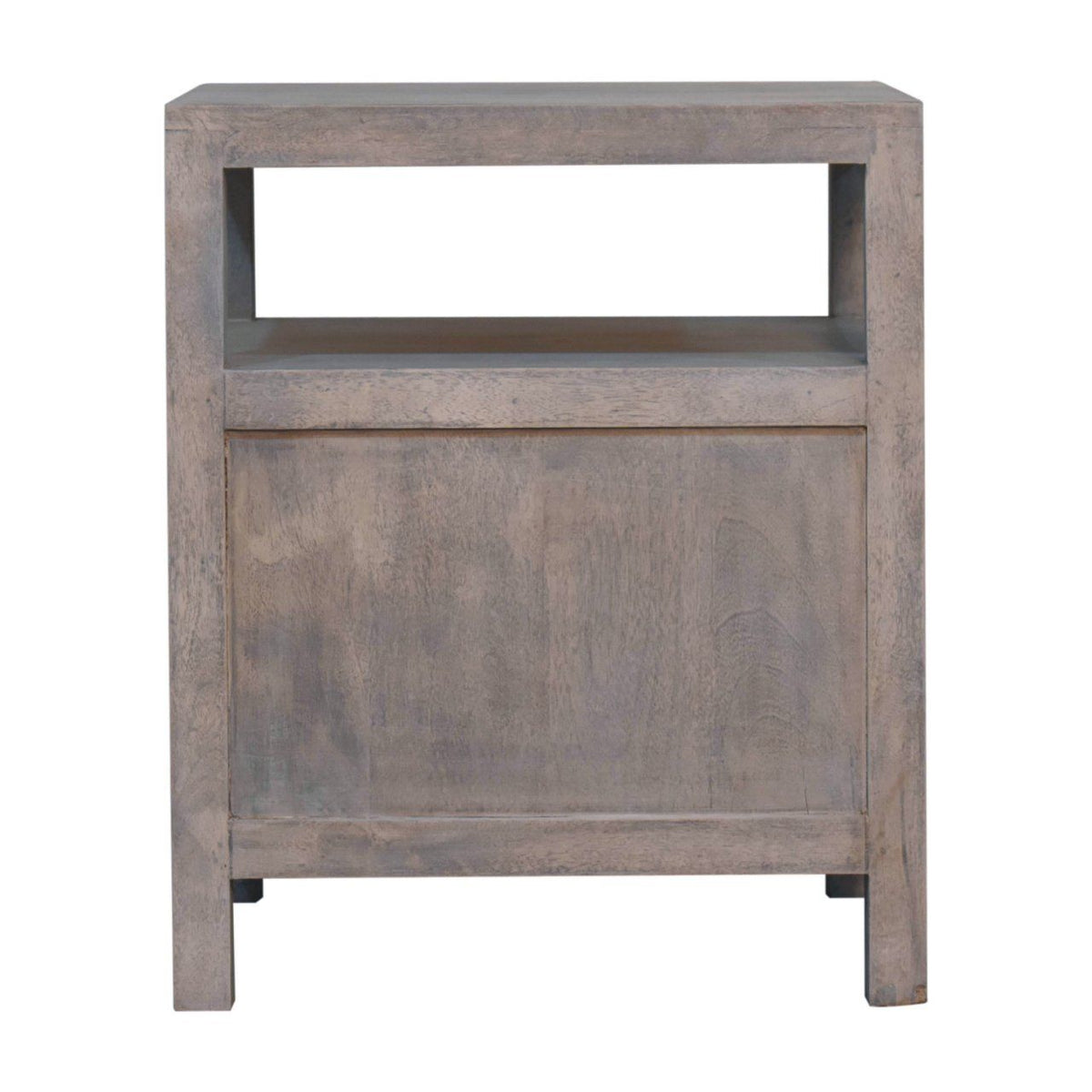 2 Drawer Open Bedside Table - Brown