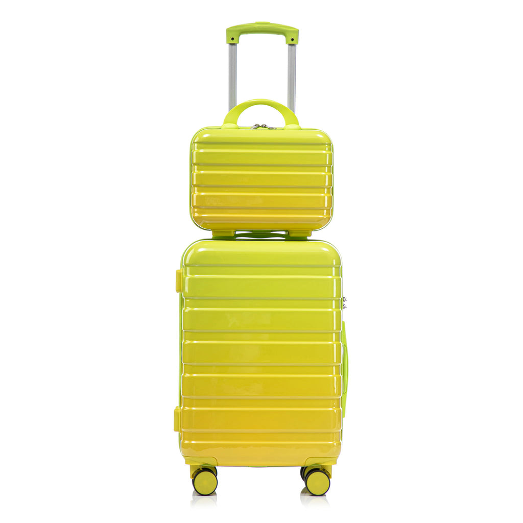 Luggage Set 14" / 20" With Combination Lock And Cosmetic Case
