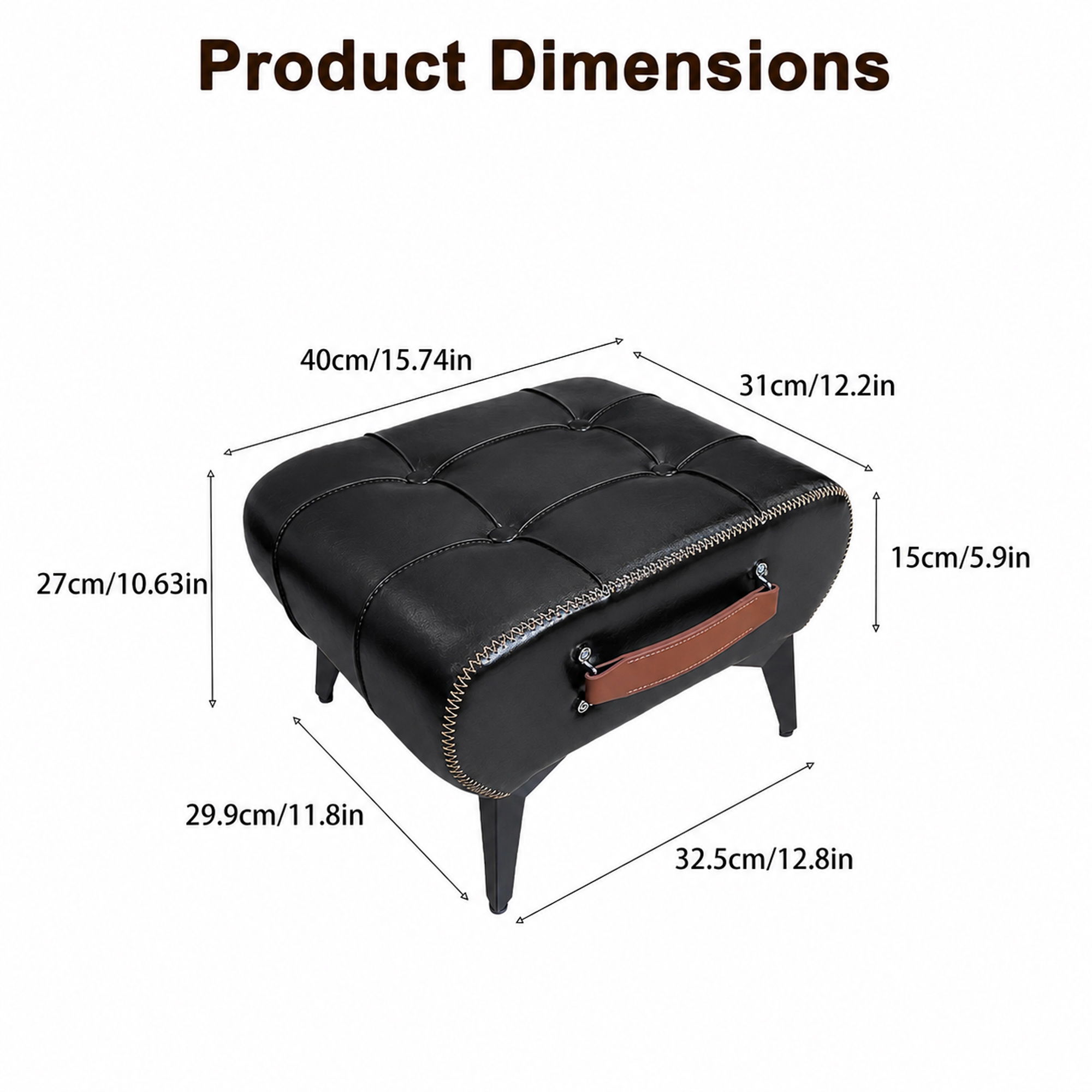 Minimalist Footstool With Hidden Storage