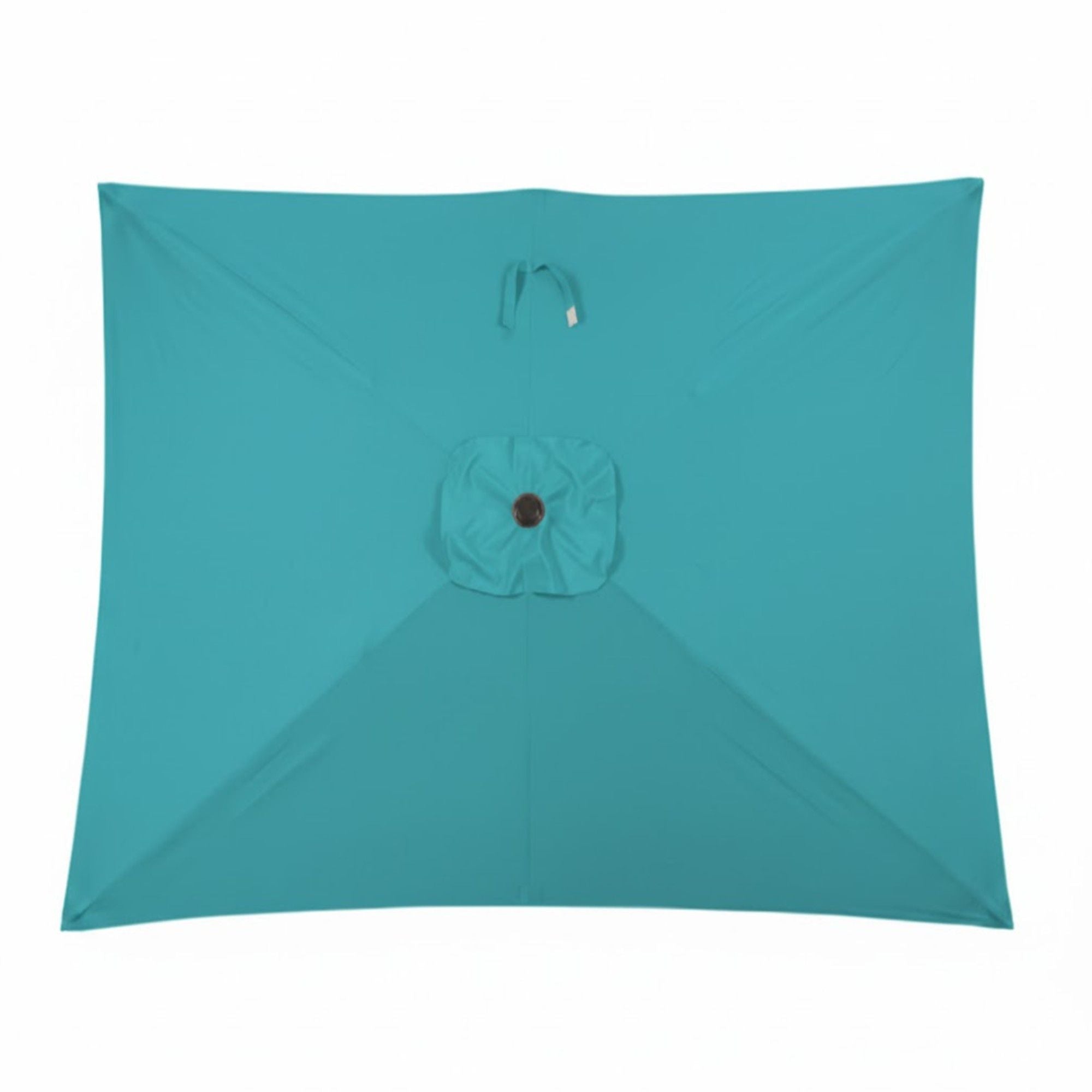 Rectangular Patio Umbrella With Crank Tilt, Polyester UV-Resistant Canopy