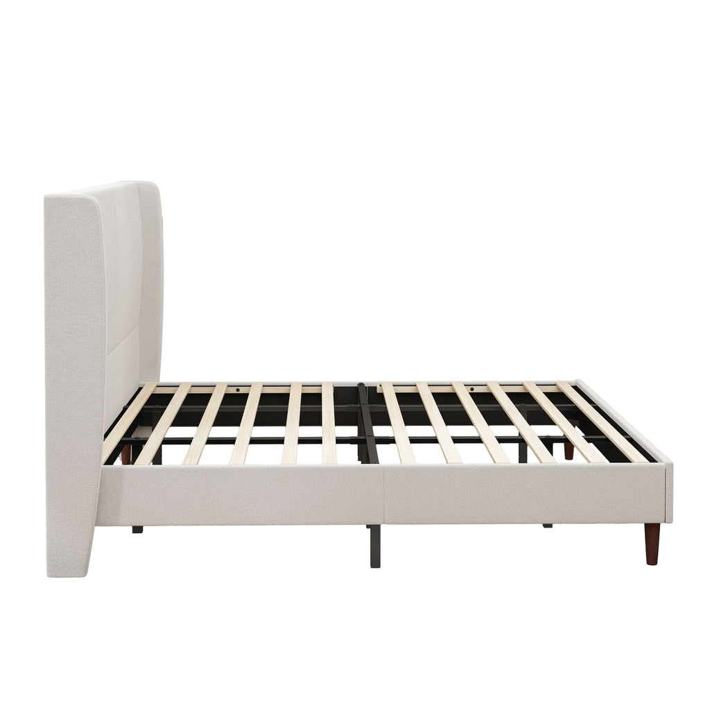 Upholstered Bed & High Headboard Design