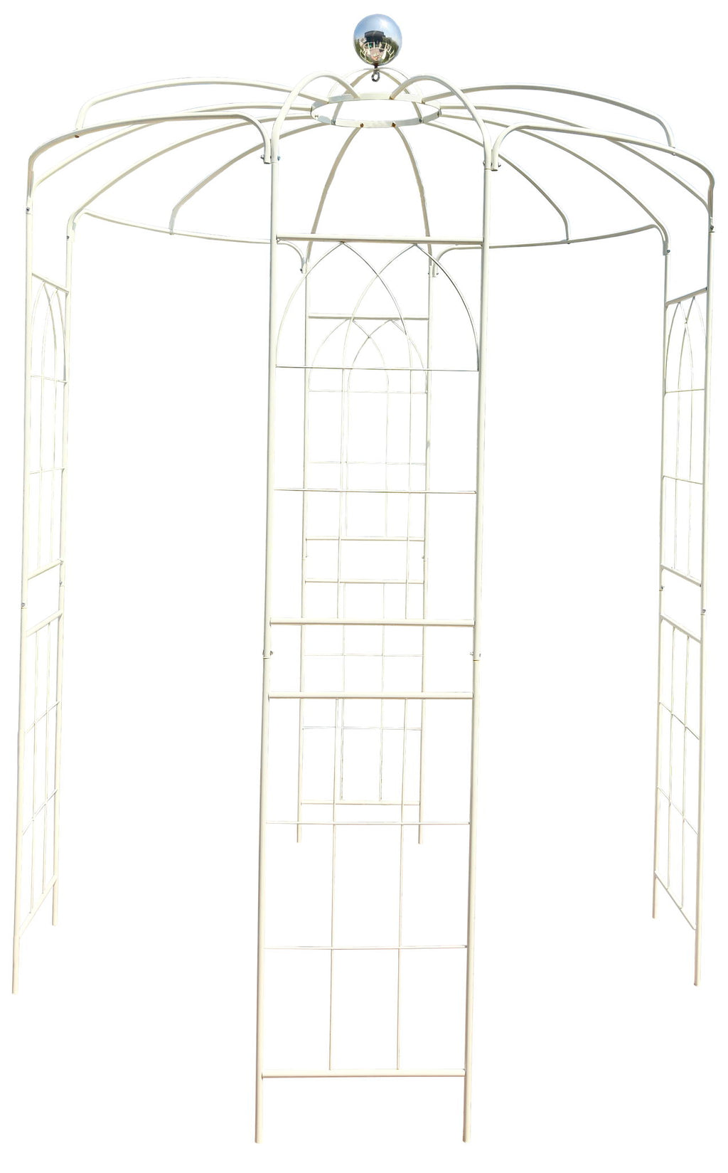 Metal Garden Arch Iron Garden Arbors Gazebo Dia High Birdcage Shape Pergola Pavilion For Wedding Ceremony
