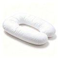 U - Shape Pregnancy Body Pillow For Side Sleeper Support - White