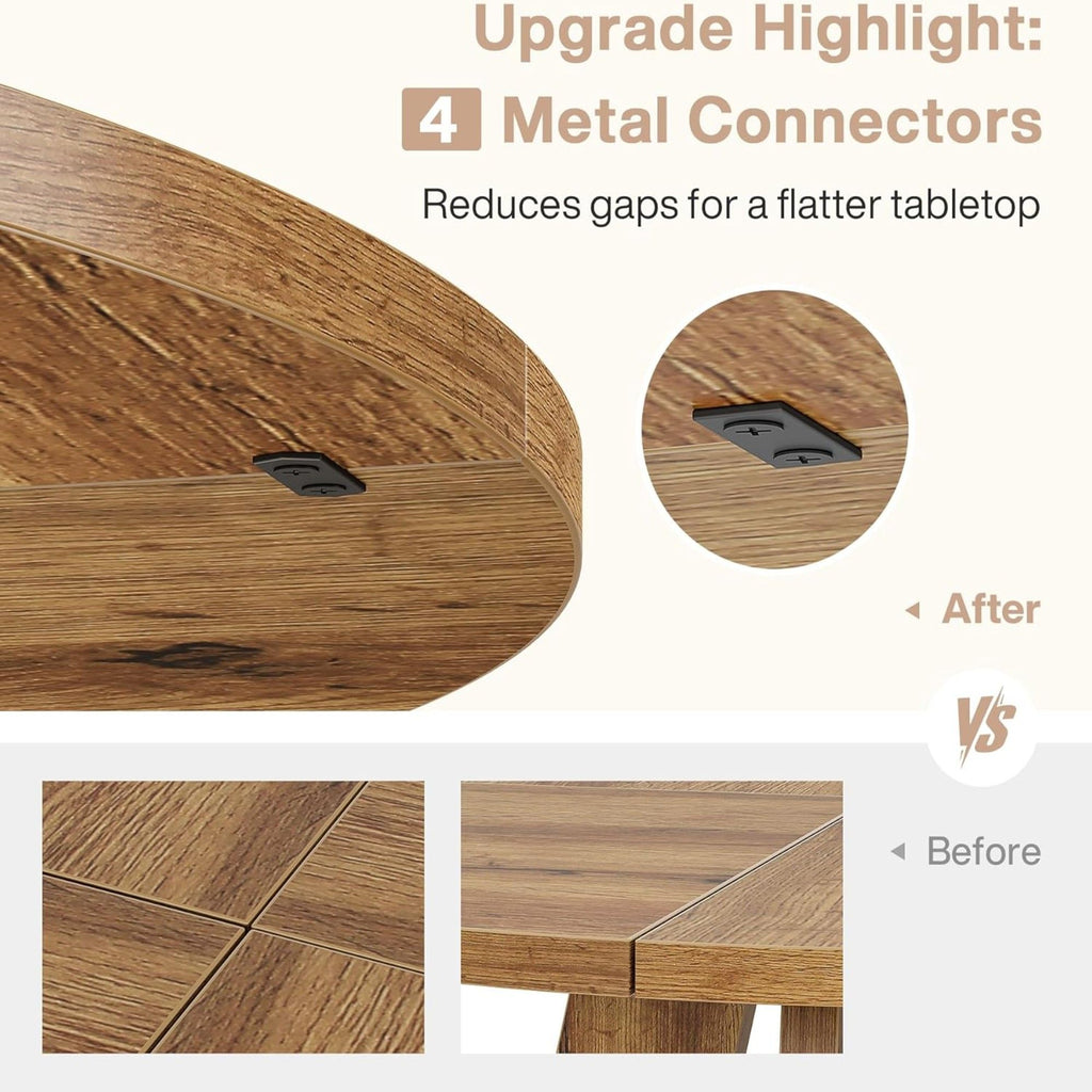 Round Dining Cross Base Kitchen Table