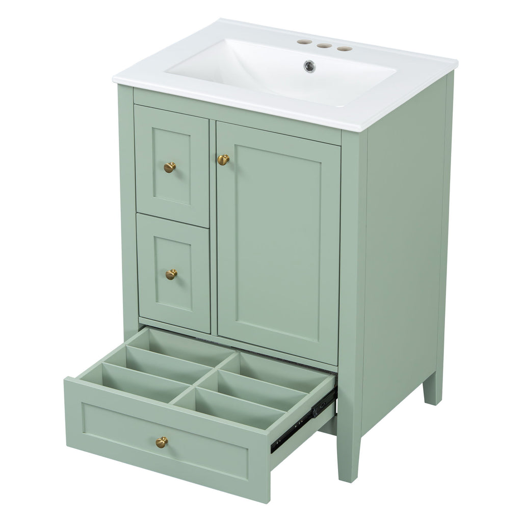 Bathroom Vanity With Storage, Removable Dividers