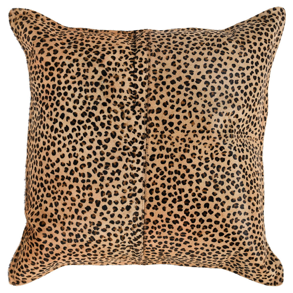 Leopard - 20" x 20" Pillow - Camel / Black