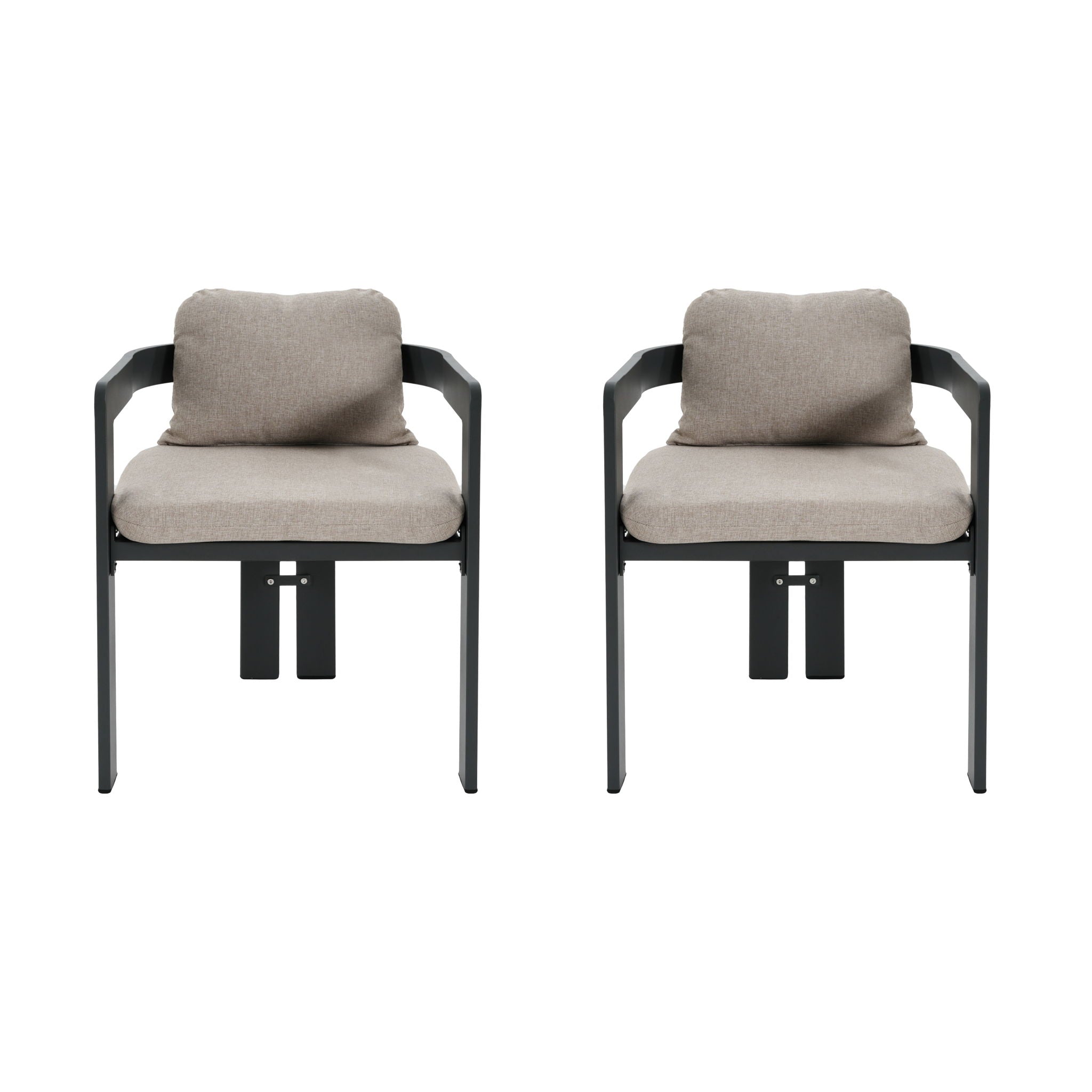 Pula - Patio Outdoor Aluminum Dining Chair (Set of 2)