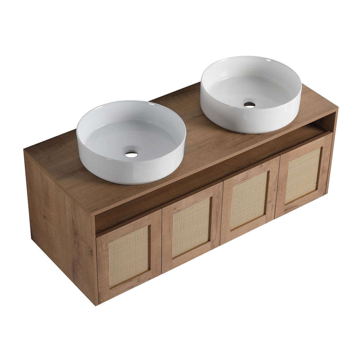 Bathroom Vanity & Art Sink, 2 Soft Close Doors, Float Mounting Design