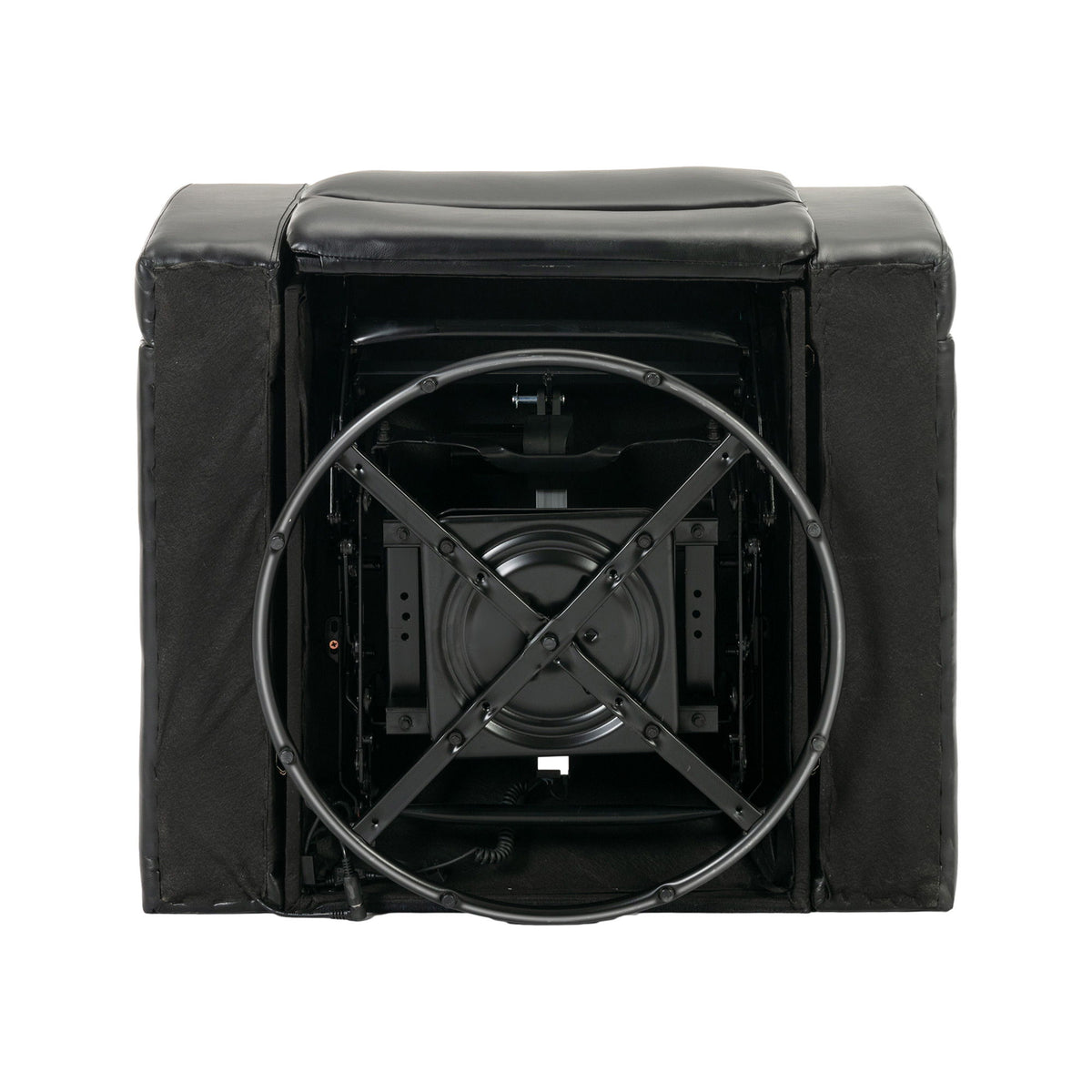 270 Degree Swivel Power Recliner With Tray Table, Phone Holder, Cup Holder, USB Port