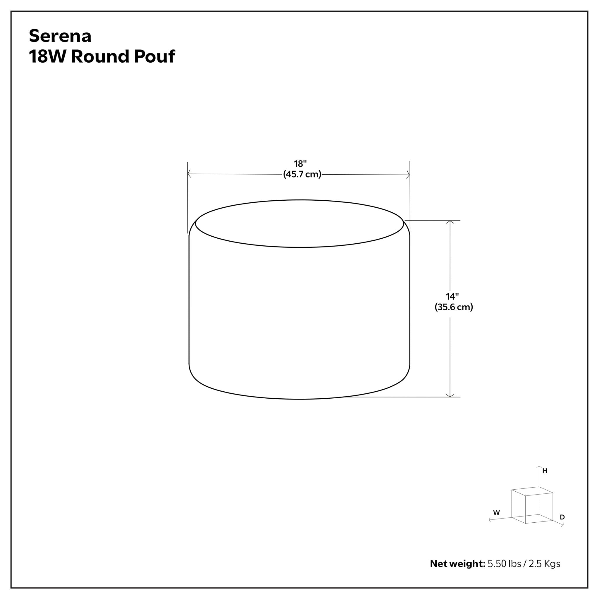 Serena - Handcrafted Round Braided Pouf