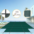 16 X 32 Ft High Strength Pool Safety Cover For Inground Winter Swimming Pools With Center End Step