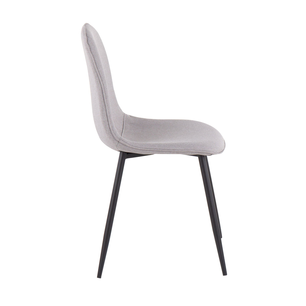Pebble - Contemporary Chair (Set of 2) - Gray