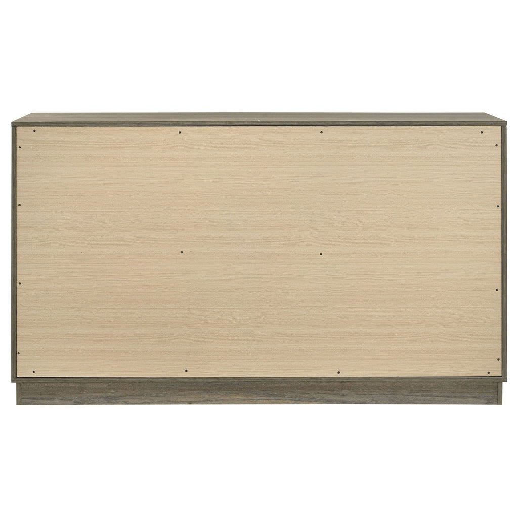 Edmondson - 9 Drawer Dresser With Hidden Jewelry Tray - Natural / Gray