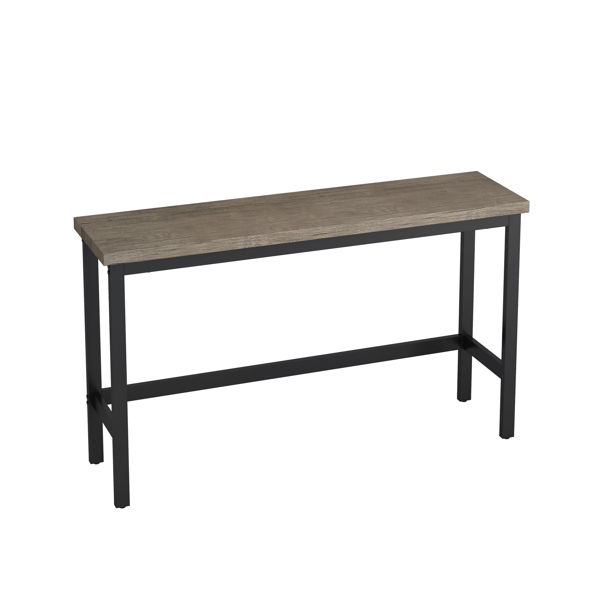 Modern Design Long Dining Table Set With 3 Stools