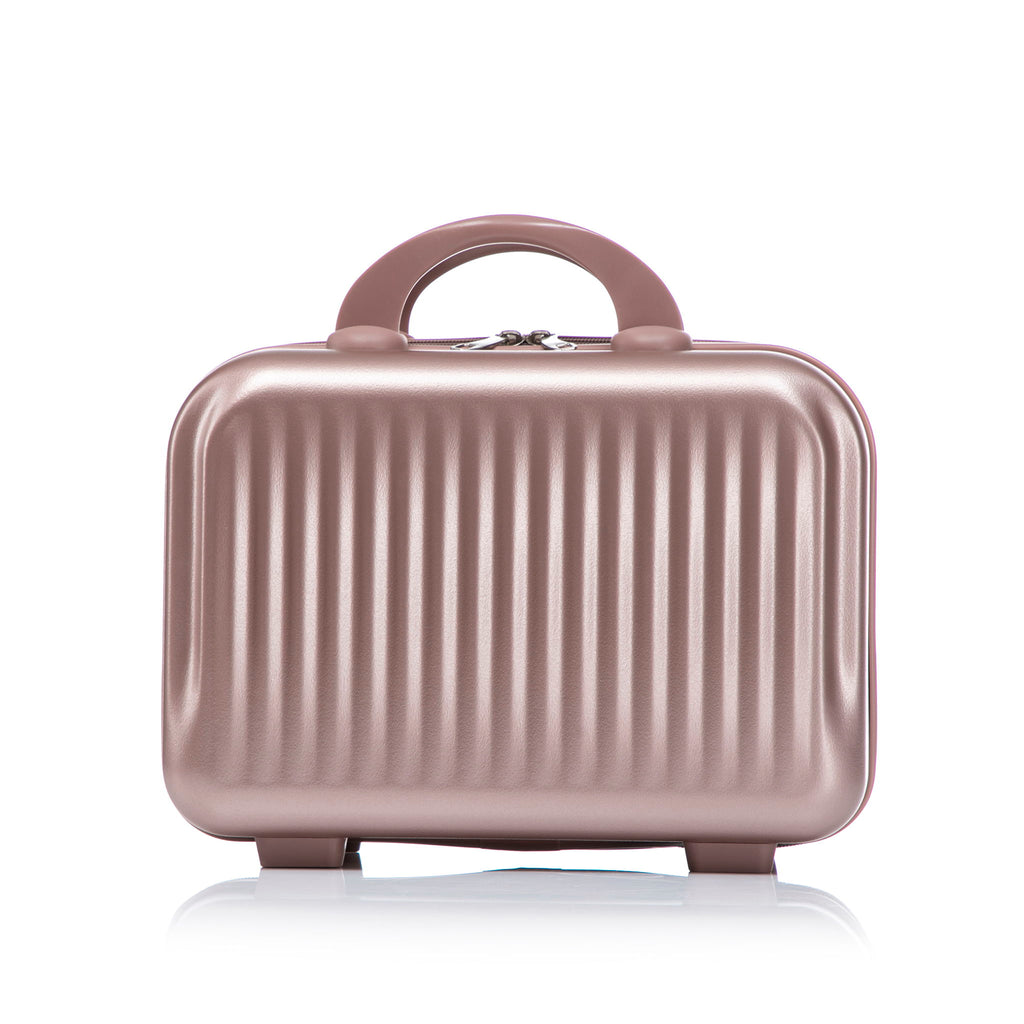 Luggage Set With Cosmetic Case, Combination Lock, Front Opening Design