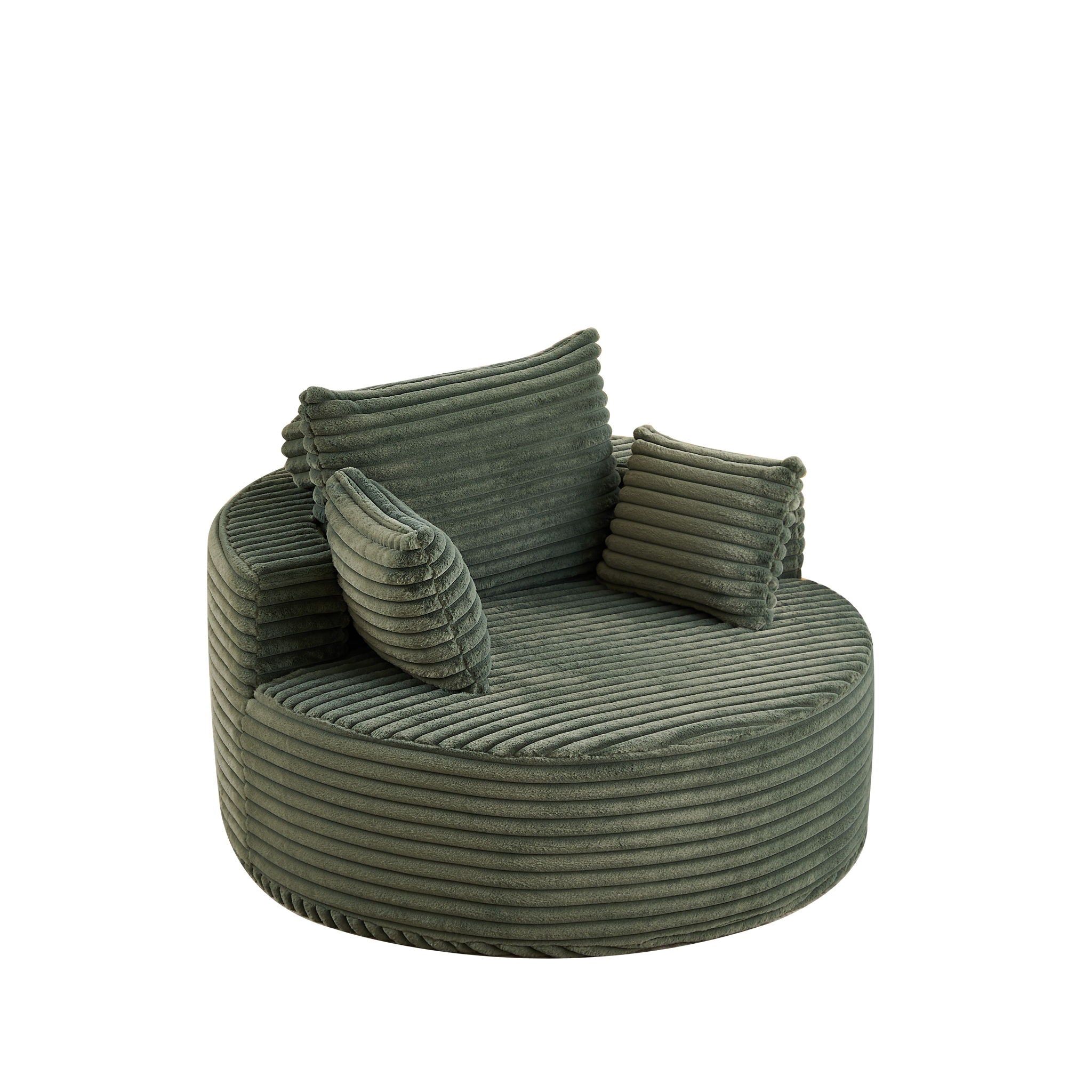 Modern Single Sofa With Backrest Pillow For Living Room